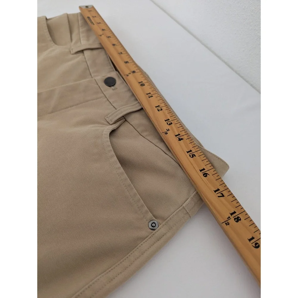 Lululemon Lab Utilitech 5 Pocket Pants Tan Beige‎ Mens Size 32 Straight Leg